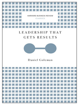 cover image of Leadership That Gets Results (Harvard Business Review Classics)